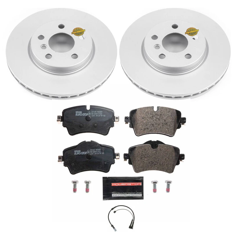 Power Stop 16-19 Mini Cooper Clubman Front Euro-Stop Brake Kit