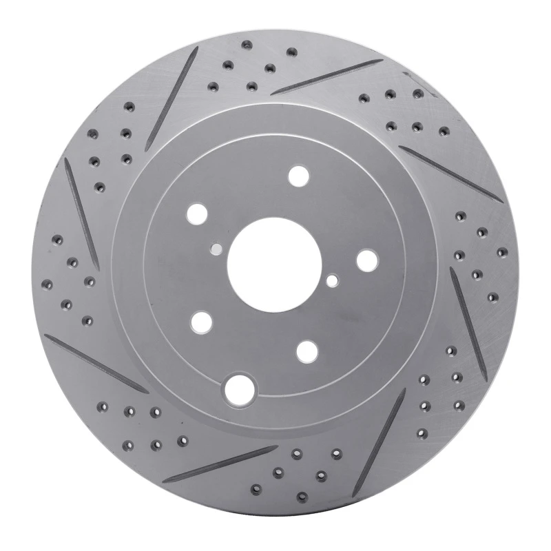 DFC 08-20 Subaru WRX Sti Rear Left Drilled & Slotted Geoperformance Rotor