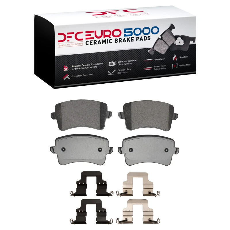 DFC 08-17 Audi A4 (USA/Canada) Rear Euro 5000 Ceramic Brake Pads and Hardware Kit