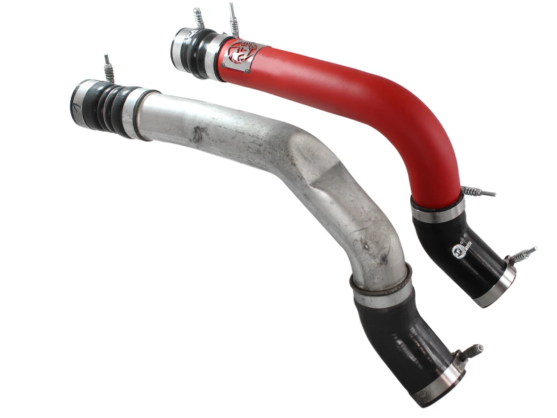 aFe BladeRunner 3in Rote Intercooler-Rohre Hot & Cold Side Kit für 13-14 Dodge RAM Diesel 6.7L (td)