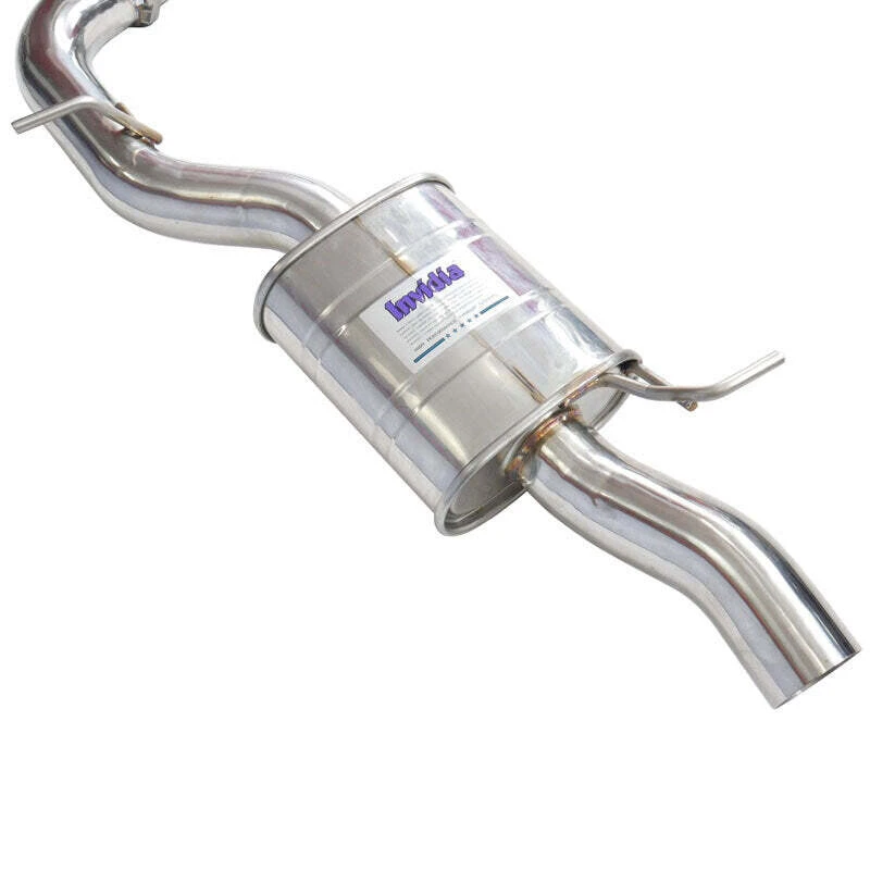 Invidia 76mm R400 Valved Cat Back Exhaust Rolled TI Tips für 2022+ Volkswagen Golf R MK8