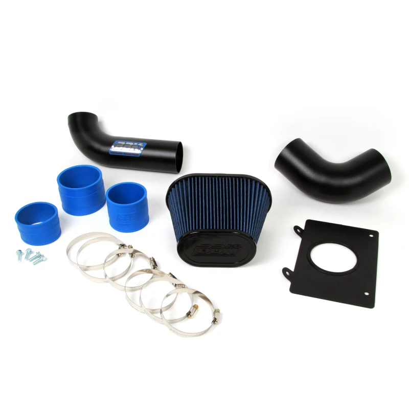 BBK 86-93 Mustang 5.0 Kaltluft-Ansaugkit - Fenderwell-Stil - Blackout-Finish