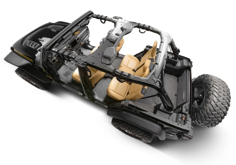 BedRug Laderaumauskleidung für 2018–2023 Jeep Wrangler JL 2 Door