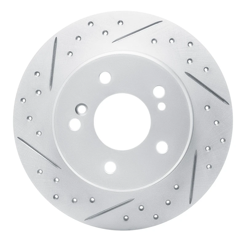 DFC 87-15 Chrysler Crossfire Rear Left Drilled & Slotted Geoperformance Rotor