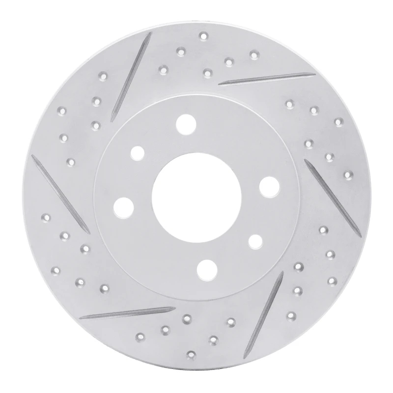 DFC 09-19 Fiat 500 (Mexico) Rear Left Drilled & Slotted Geoperformance Rotor