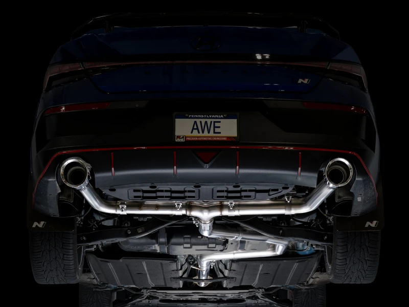 AWE 22-26 Hyundai Elantra N Track Edition Cat-Back Exhaust - Chrome Silver Tips