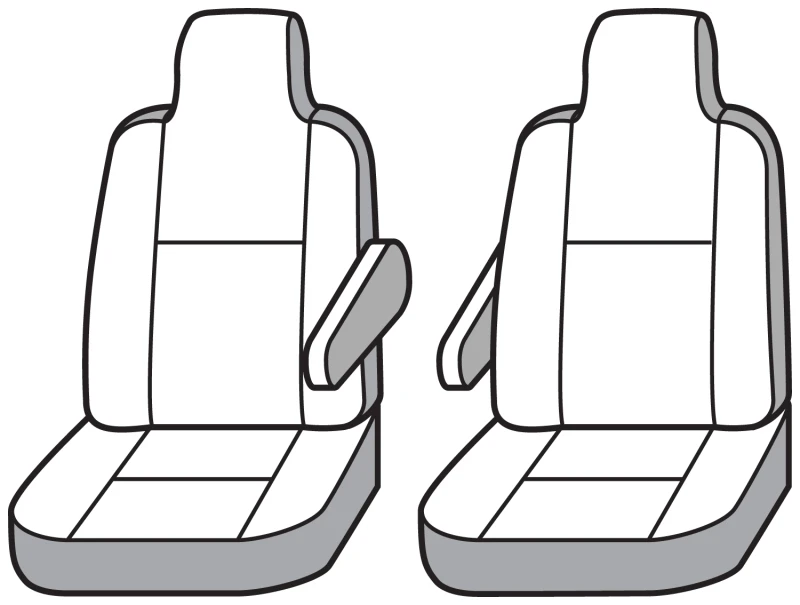 Covercraft 16-25 Chevrolet Express Carhartt Super Dux SeatSaver Front Row Custom Seat Cover- Gravel