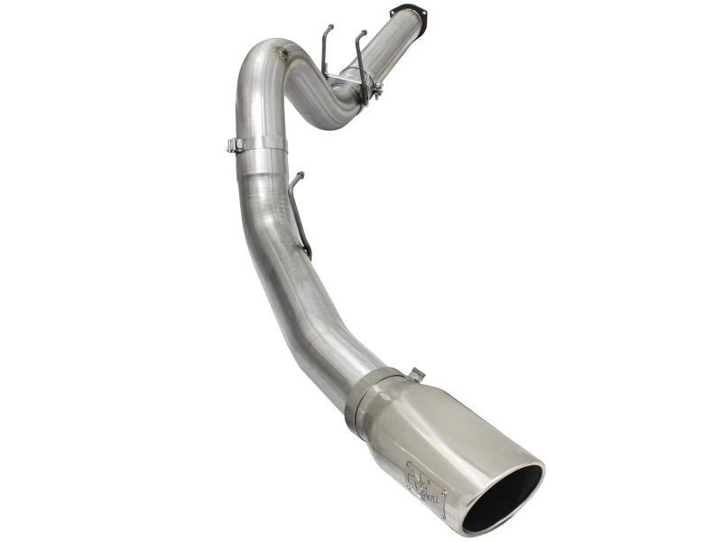 aFe MACHForce XP Auspuff 5 Zoll DPF-Back SS Auspuff 2015 Ford Turbo Diesel V8 6,7L Polierte Spitze