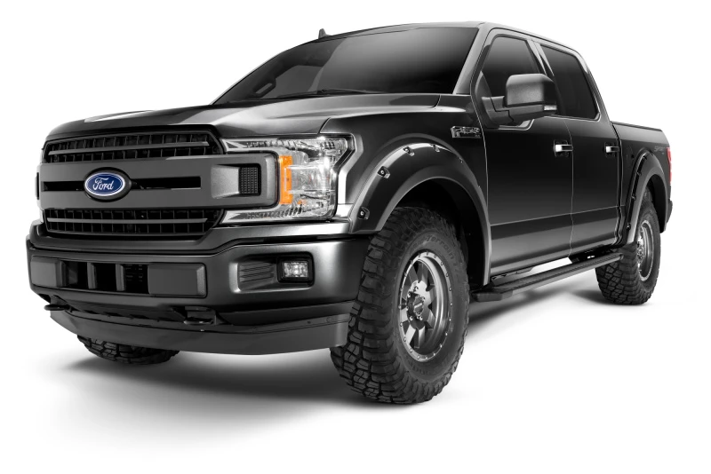 Bushwacker 18-20 Ford F-150 (ohne Modelle mit Tech-Paket) Pocket Style Flares 4-teilig - Agate Black Met