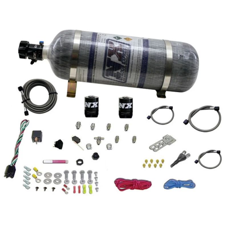 Nitrous Express All Sport Compact EFI Einzel-Düsen-Nitrous-Kit mit Composite-Flasche